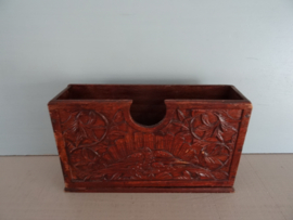 Vintage houten postbakje - VERKOCHT