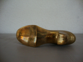 Koper/messing schoentje - asbak - VERKOCHT