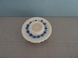 Kandelaar keramiek - Blauw / wit - VERKOCHT