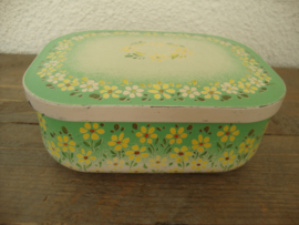 Brocante trommeltje blikje - VERKOCHT