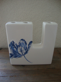 Tulpenvaas blauw wit - VERKOCHT