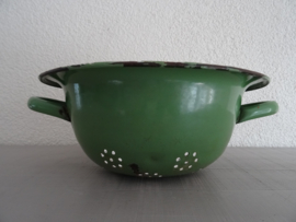 Emaille vergiet - groen - VERKOCHT