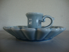 Kandelaar bloem - Casa Vivante - blauw - VERKOCHT