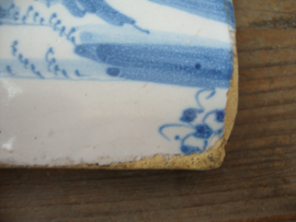 Oude tegel - blauw/wit - VERKOCHT