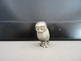 Miniatuur beeldje uiltje - metaal- VERKOCHT