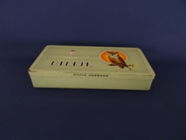 Vintage blik - uiltje - sigaren