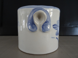 (Bloem)potje blauw/wit - VERKOCHT