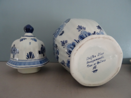 Dekselpot - vaas - Delfts blauw- VERKOCHT
