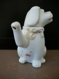 Vintage theepotje - kindertheepotje - hondje - VERKOCHT