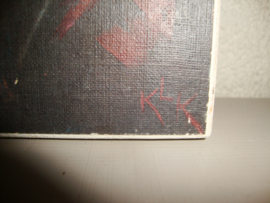 Vintage schilderijtje - hardboard - VERKOCHT