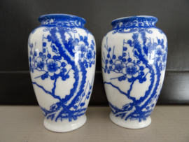 Vaasjes - blauw/wit - VERKOCHT