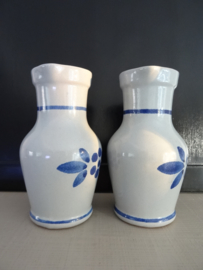 Vintage kruikjes - blauw - VERKOCHT