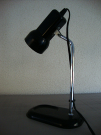 Vintage bureaulampje - Vrielamp - zwart - VERKOCHT