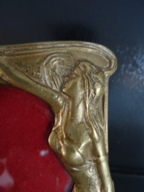 Jugendstil fotolijst - koper of messing - VERKOCHT