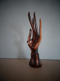 Hand voor ringen - sieradenhouder - hout - VERKOCHT