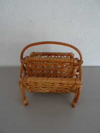 Vintage post mandje - mini lectuurmand - VERKOCHT