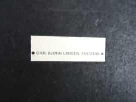 Christian Bjorn Larsen - Kristina - vintag print - hardboard - VERKOCHT