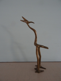 Vintage vogel. - koper of messing - VERKOCHT