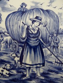 Wandbordje Delfts blauw - zomer - VERKOCHT