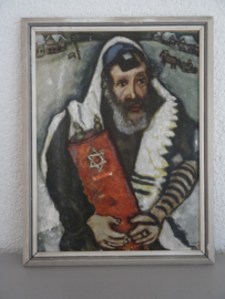 Rabbi with Torah - Marc Chagall - VERKOCHT