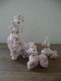 Vintage spaghetti poedel set - beeldje - VERKOCHT