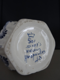Vaas - Delfts blauw - handpainted - VERKOCHT