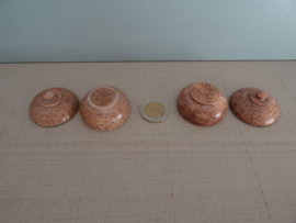 Set van 2 speksteen potjes - zoutpotjes - VERKOCHT