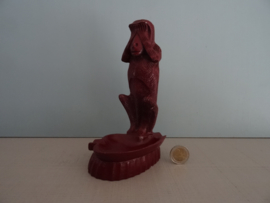 Asbak aap - rood / bordeaux rood