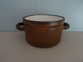 Pan schaal - Lucie Q. Bakker - aardewerk - bruin - VERKOCHT