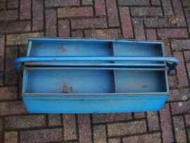 Blauwe metalen gereedschapskist - VERKOCHT