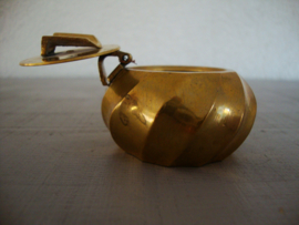 Koperen of messing asbakje met deksel - VERKOCHT