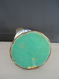 Oud kannetje - messing of koper met Delfts blauw - VERKOCHT