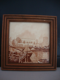 Oude wandtegel - Amsterdam - R. Smelt - VERKOCHT