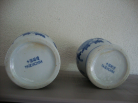 Chinese vazen - blauw/wit - VERKOCHT