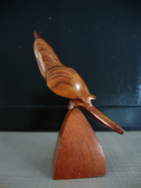 Houten beeldje Toekan - vogel - VERKOCHT