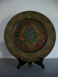 Emaille bord - 1898-1923 - Je maintiendrai - VERKOCHT