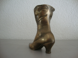 Koper of messing schoentje - asbak - vintage - VERKOCHT