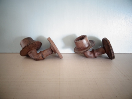 Metalen muurkandelaren - wandkandelaar - Set van 2 - VERKOCHT