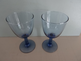 Glas blauw - VERKOCHT