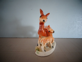 Vintage beeldje hertjes - VERKOCHT