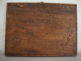 Oud houten tekstbord - VERKOCHT