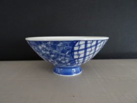 Schaaltjes blauw/wit - Set van 4 - VERKOCHT