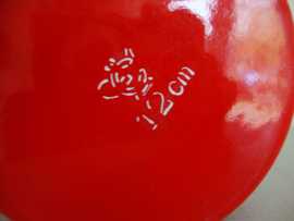 Emaille maatbeker - rood - 1000 ml - 12cm - VERKOCHT