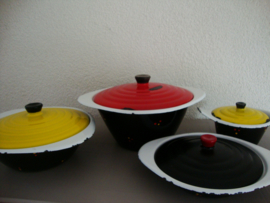 Confetti emaille schalen - DRU - vintage -  retro - VERKOCHT