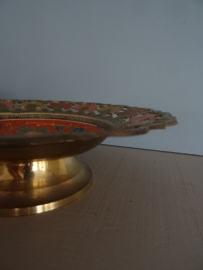 Schaal koper cloisonne