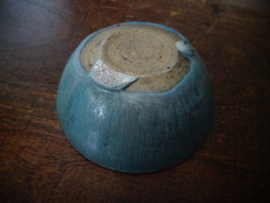 Keramiek schaaltje - blauw - gemerkt