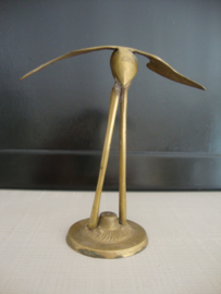 Messing / koper vogel  - vintage - VERKOCHT