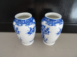 Vaasjes - blauw/wit - VERKOCHT