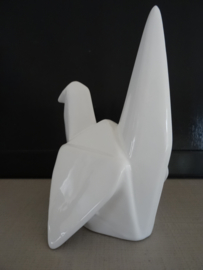 Beeldje vogel - wit - origame - VERKOCHT