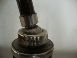 Vintage metalen lamp - bureaulamp - VERKOCHT